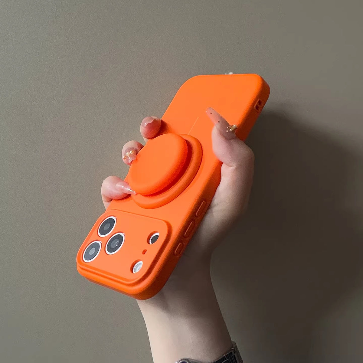 Liquid Silicone iPhone Case | Built-in Magnetic Kickstand | iPhone 13-18