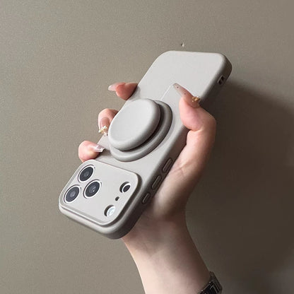 Liquid Silicone iPhone Case | Built-in Magnetic Kickstand | iPhone 13-18