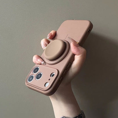 Liquid Silicone iPhone Case | Built-in Magnetic Kickstand | iPhone 13-18