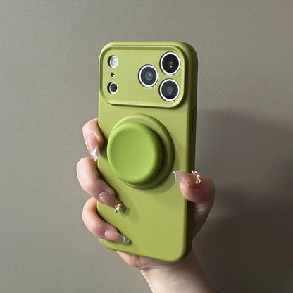 Liquid Silicone iPhone Case | Built-in Magnetic Kickstand | iPhone 13-18