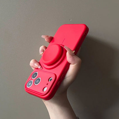 Liquid Silicone iPhone Case | Built-in Magnetic Kickstand | iPhone 13-18