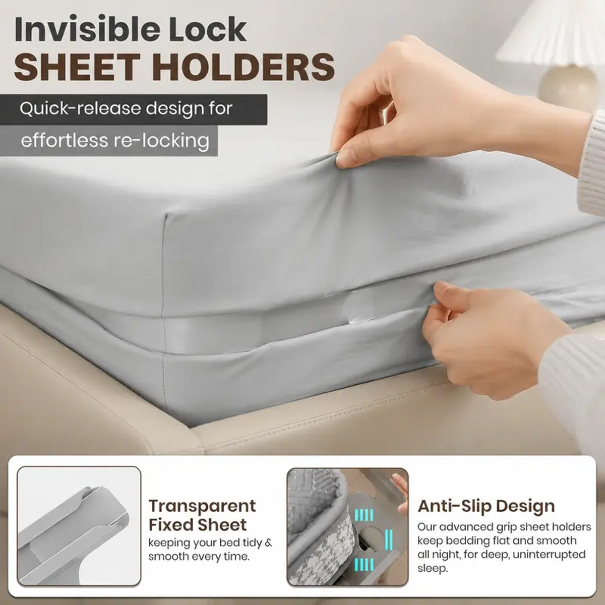 Invisible Bed Sheet Holders