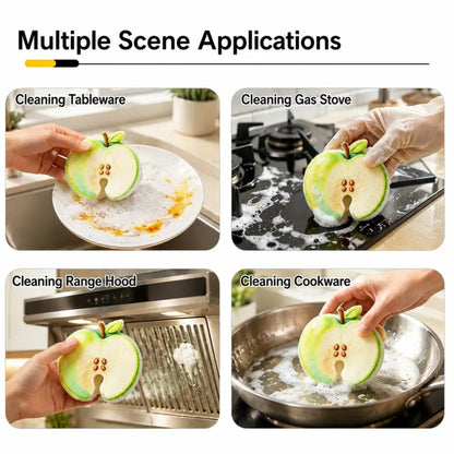 Faucet-Hanging Fruit Kitchen Sponges