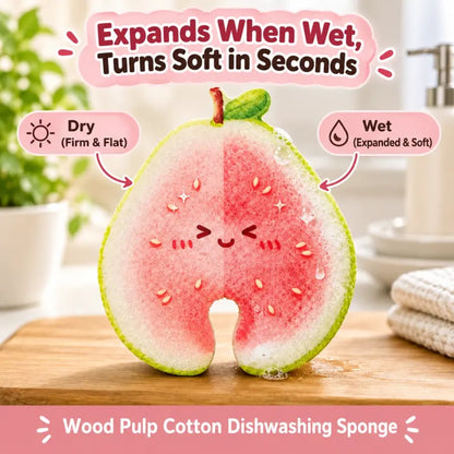 Faucet-Hanging Fruit Kitchen Sponges