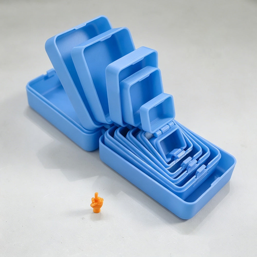 Plastic Multi-Layer Nesting Surprise Gift Box - 3D Print Novelty Prank Container for Adults, Funny Unboxing Experience for Halloween, Birthday Gifting