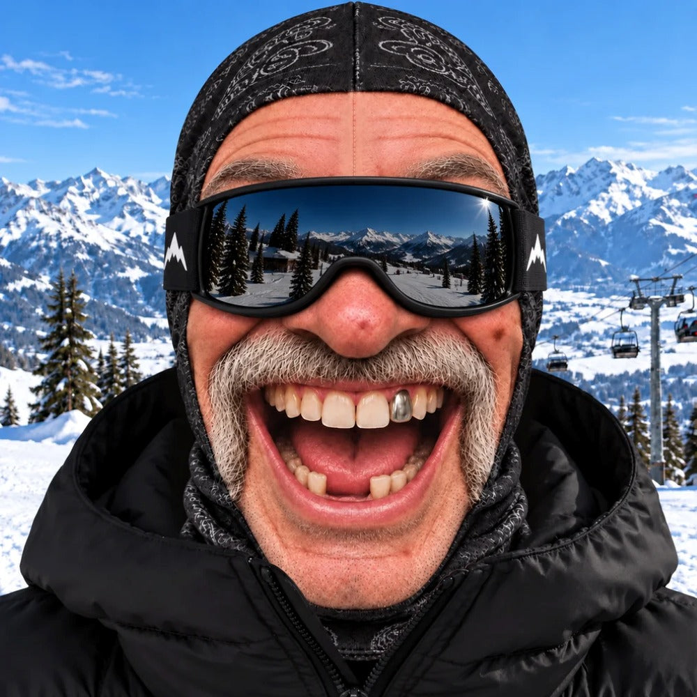 Funny 3D Old Man Face Balaclava Ski Mask
