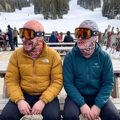 Funny 3D Old Man Face Balaclava Ski Mask