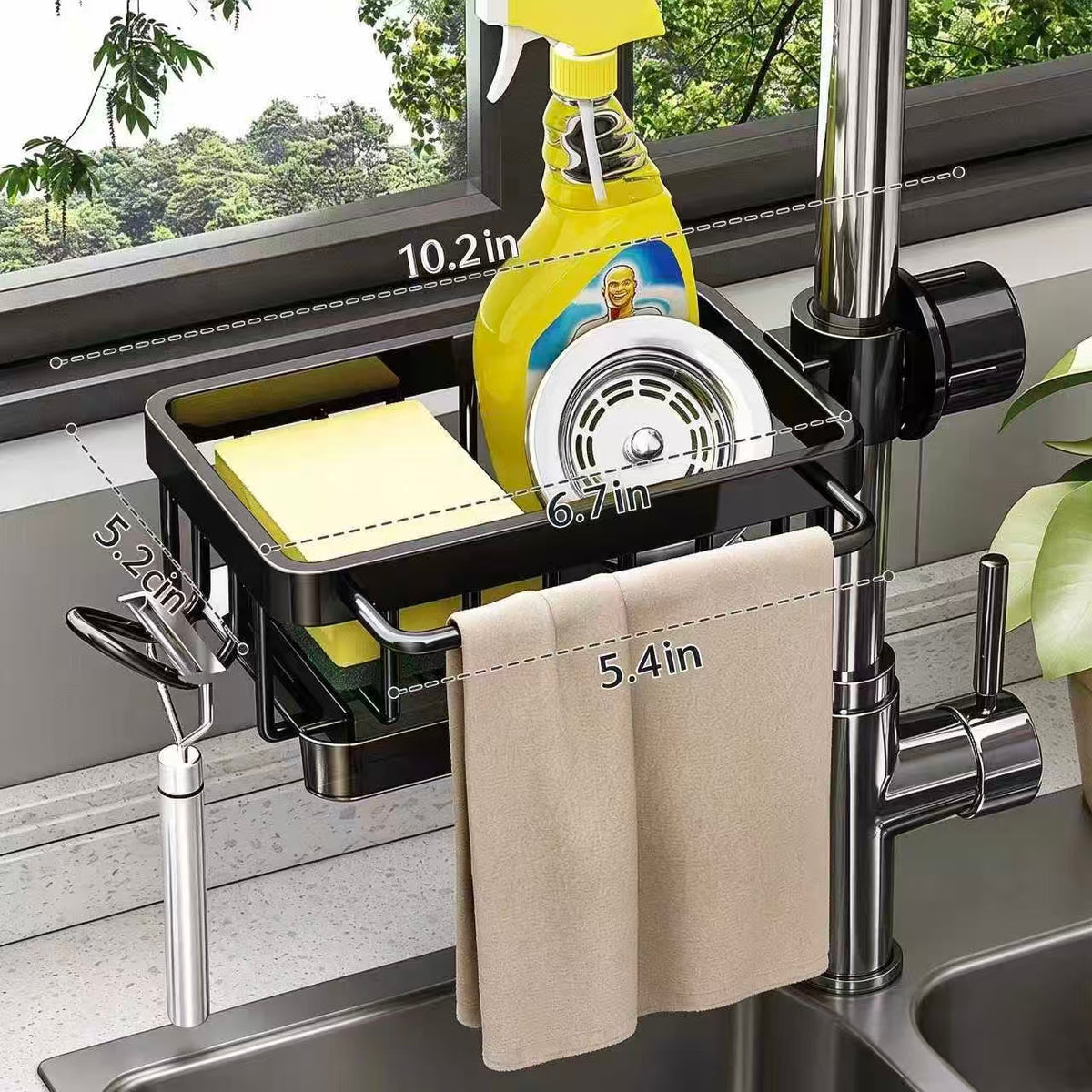 🧺Kitchen Faucet Sponge Holder | Draining Sink Caddy