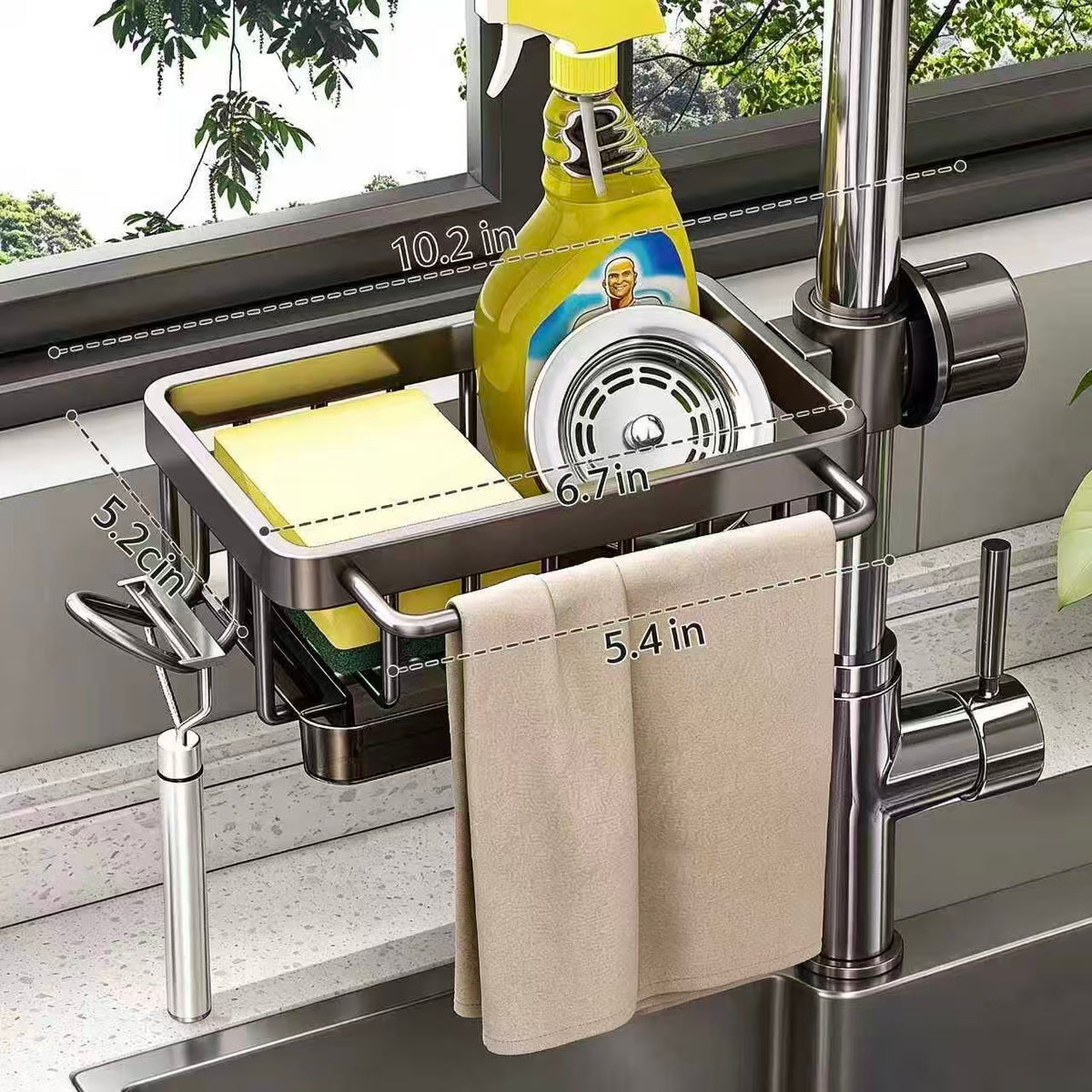 🧺Kitchen Faucet Sponge Holder | Draining Sink Caddy