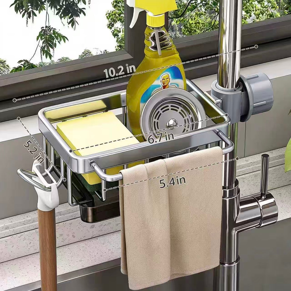 🧺Kitchen Faucet Sponge Holder | Draining Sink Caddy