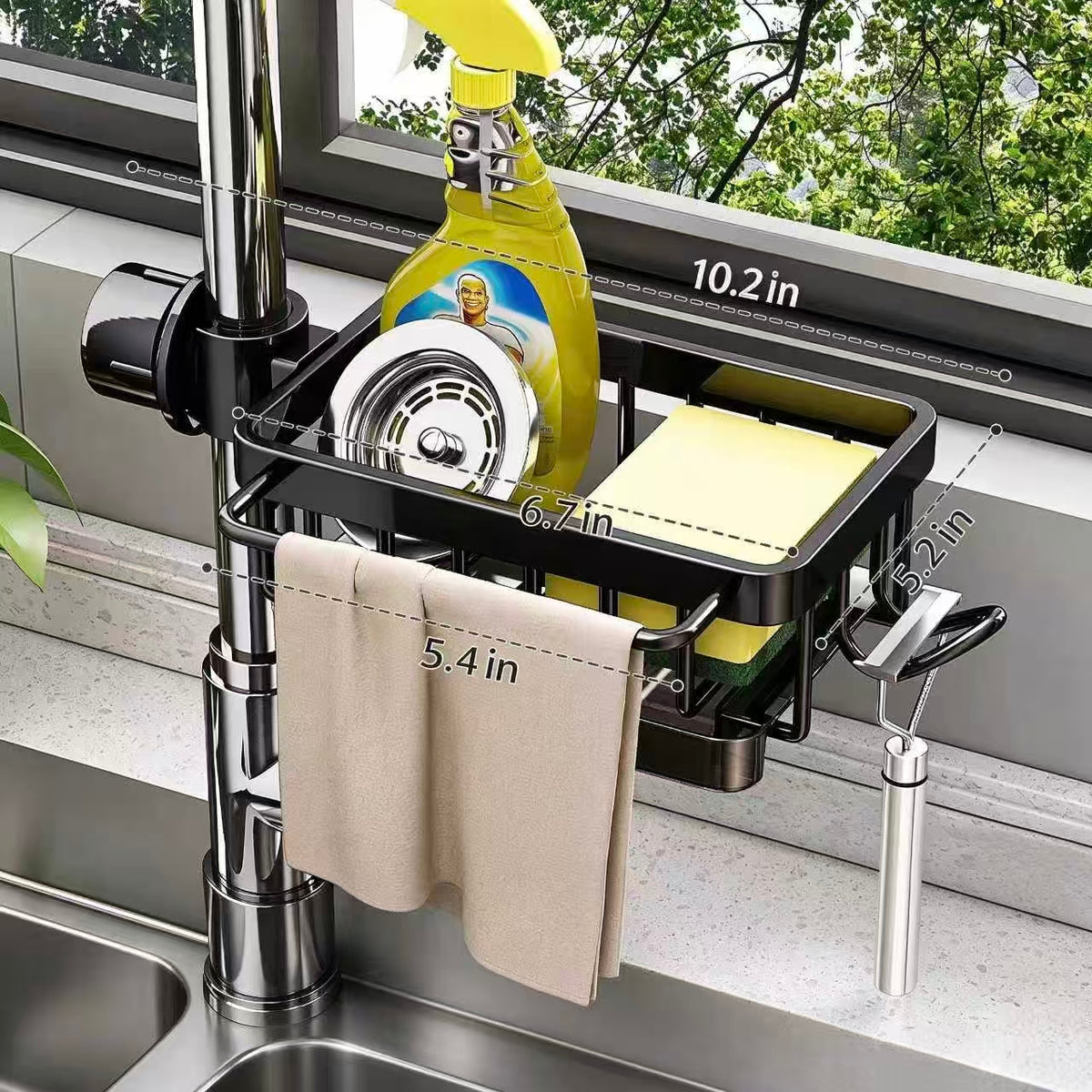 🧺Kitchen Faucet Sponge Holder | Draining Sink Caddy