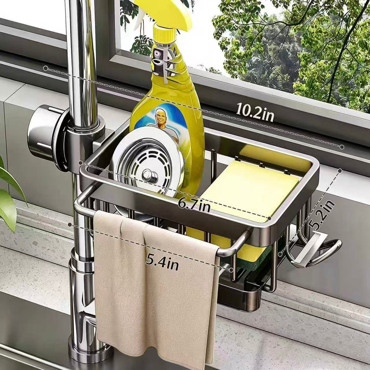 🧺Kitchen Faucet Sponge Holder | Draining Sink Caddy