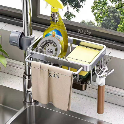 🧺Kitchen Faucet Sponge Holder | Draining Sink Caddy