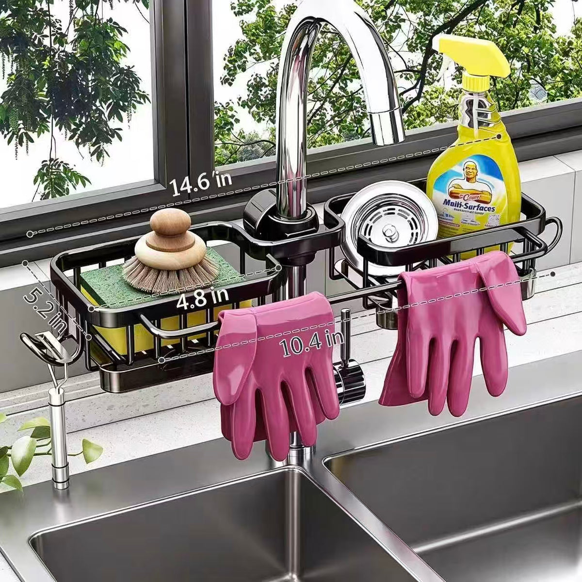 🧺Kitchen Faucet Sponge Holder | Draining Sink Caddy