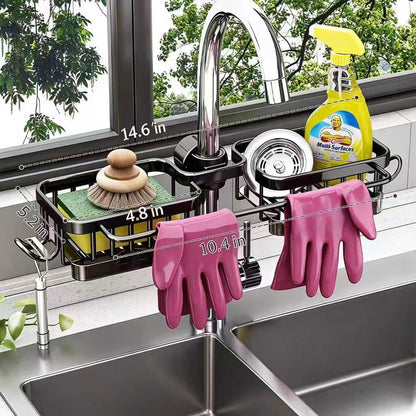 🧺Kitchen Faucet Sponge Holder | Draining Sink Caddy