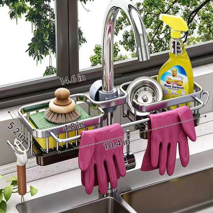 🧺Kitchen Faucet Sponge Holder | Draining Sink Caddy