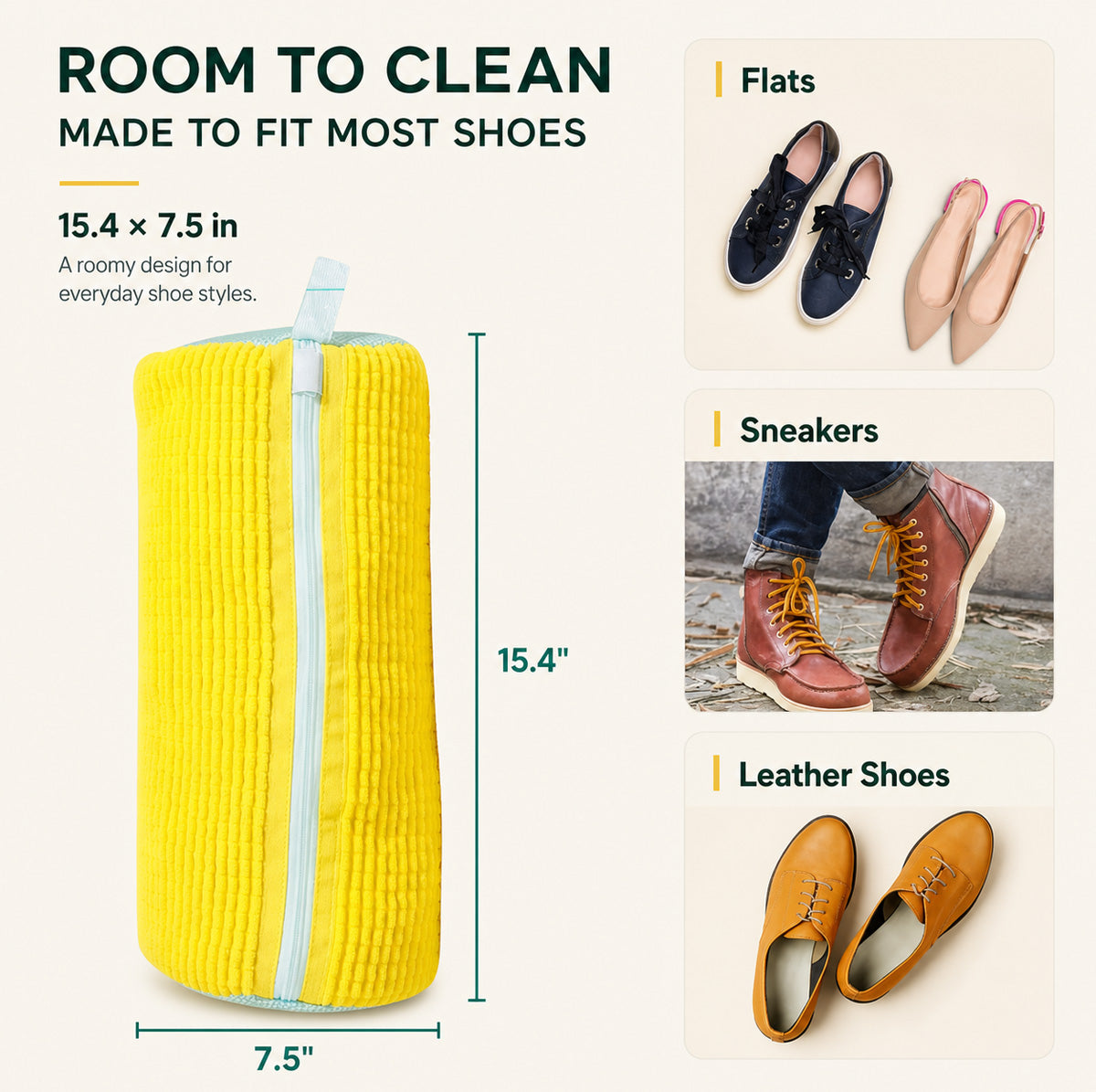 Padded Shoe Washing Bag