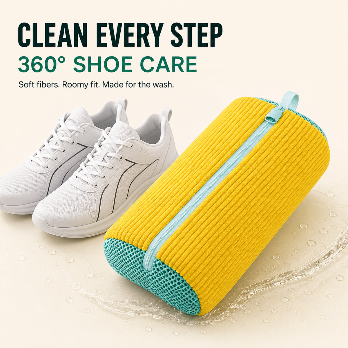 Padded Shoe Washing Bag