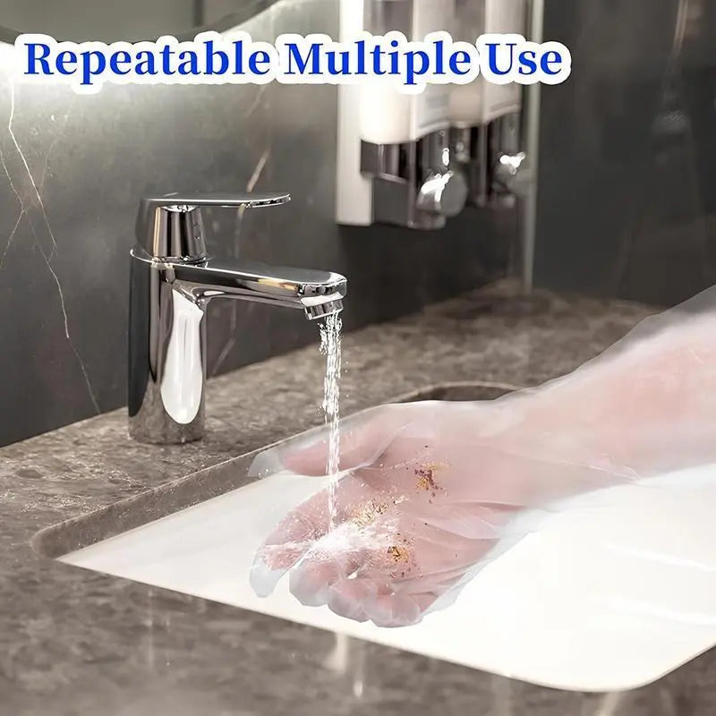 Extra Long Waterproof Gloves | 23.6 in Anti-Slip Kitchen & Cleaning Gloves