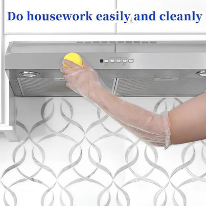 Extra Long Waterproof Gloves | 23.6 in Anti-Slip Kitchen & Cleaning Gloves