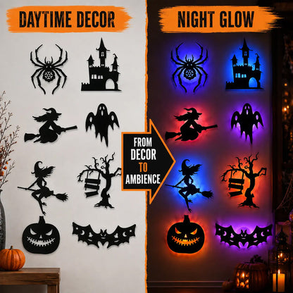 8 Pieces Halloween LED Wall Stickers