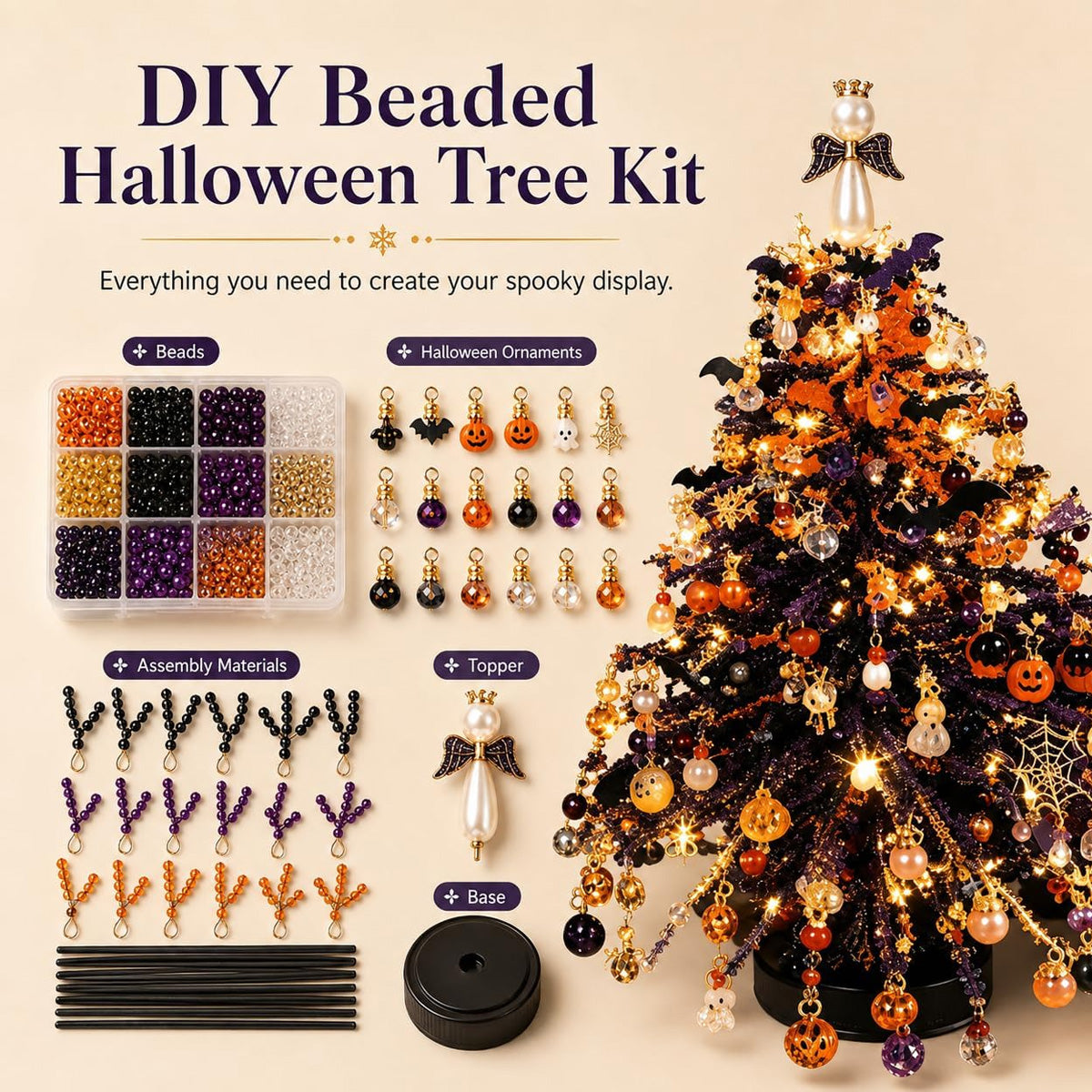 Beaded Christmas Tree Kit