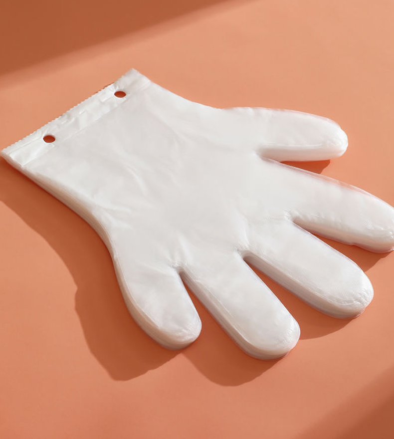 Wall-Mount Disposable Glove Dispenser with Food-Grade PE Gloves