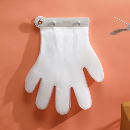 Wall-Mount Disposable Glove Dispenser with Food-Grade PE Gloves