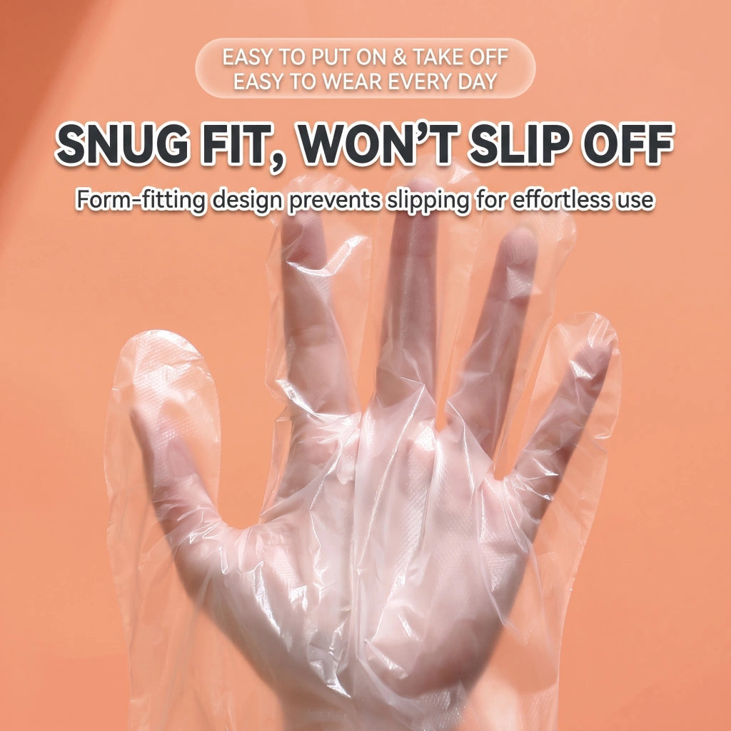 Wall-Mount Disposable Glove Dispenser with Food-Grade PE Gloves