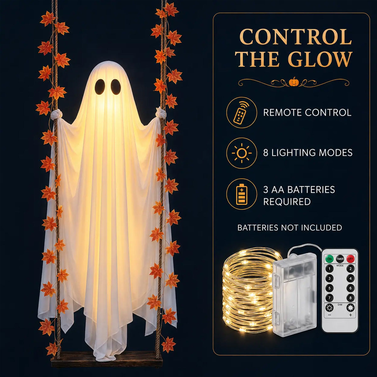 Light-Up Swinging Ghost