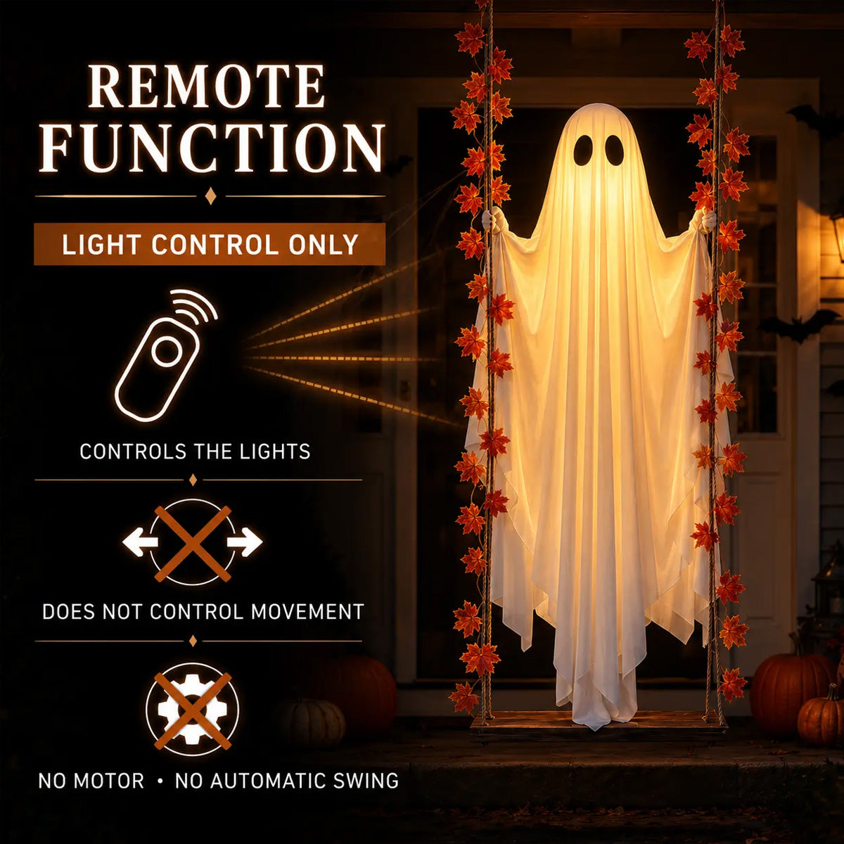 Light-Up Swinging Ghost