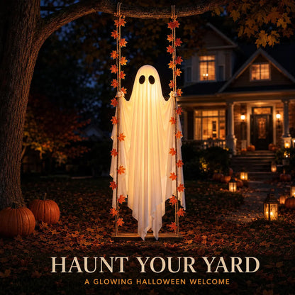 Light-Up Swinging Ghost