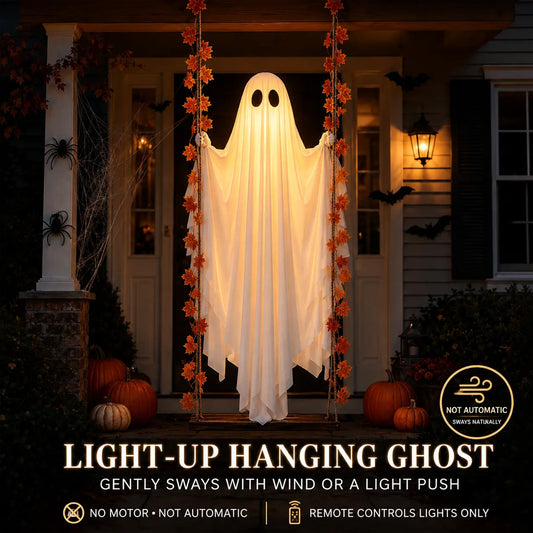 Light-Up Swinging Ghost