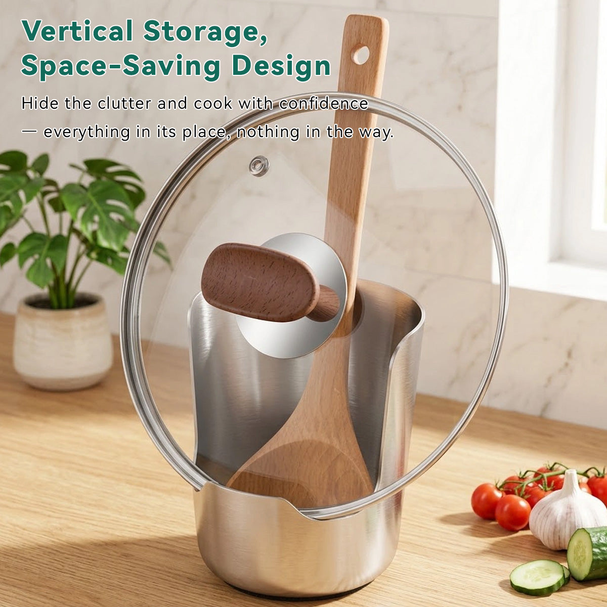 304 Stainless Steel Kitchen Utensil Holder