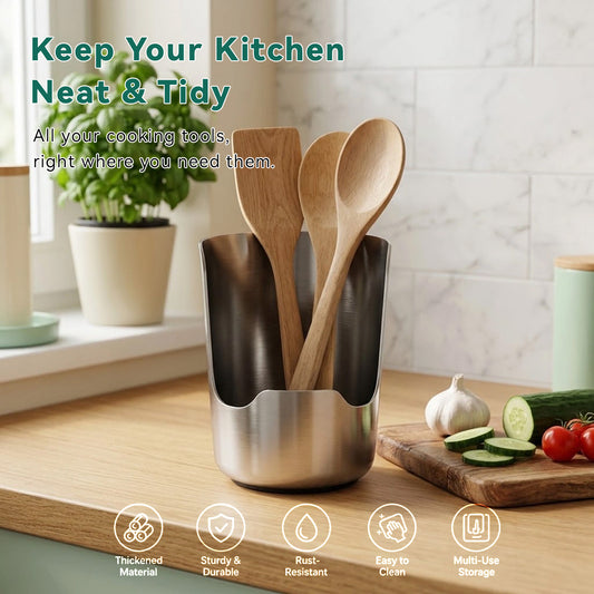304 Stainless Steel Kitchen Utensil Holder