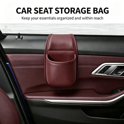 Leather Car Door Storage Pocket
