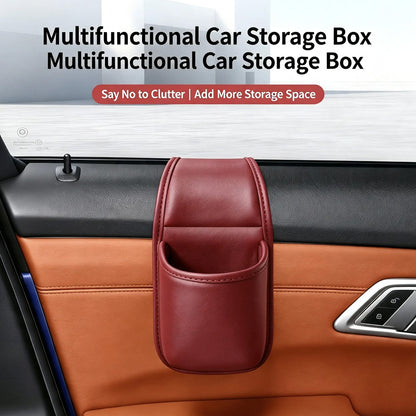 Leather Car Door Storage Pocket