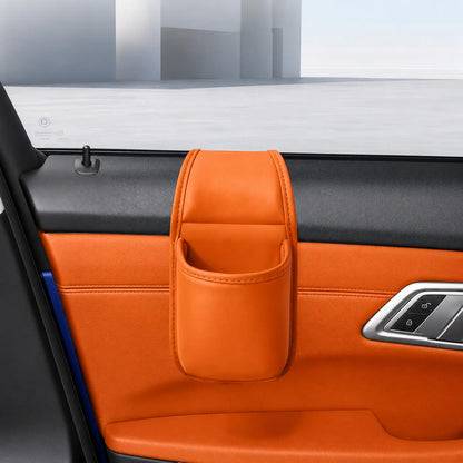 Leather Car Door Storage Pocket