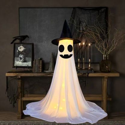 Halloween Lighted Ghost Decor Set