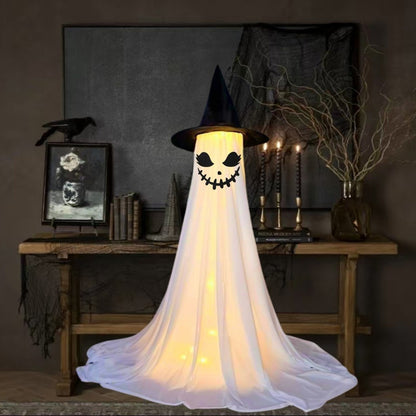 Halloween Lighted Ghost Decor Set
