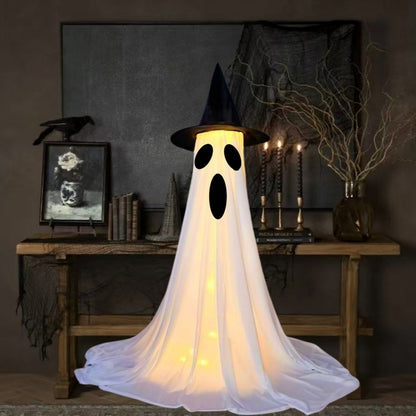 Halloween Lighted Ghost Decor Set