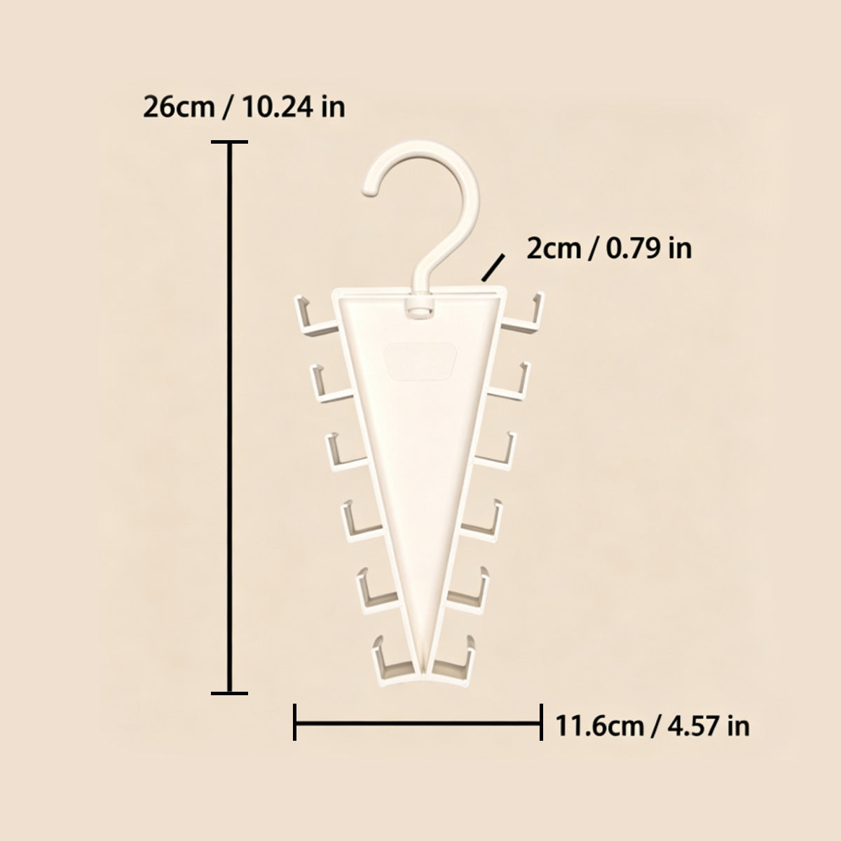 V-Shaped Double-Sided Closet Hanger Organizer