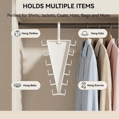 V-Shaped Double-Sided Closet Hanger Organizer