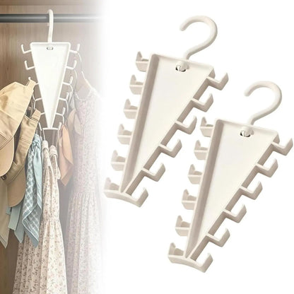 V-Shaped Double-Sided Closet Hanger Organizer