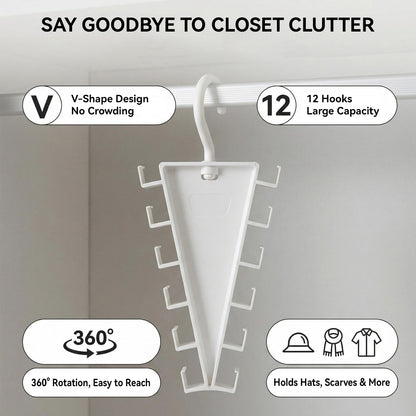 V-Shaped Double-Sided Closet Hanger Organizer