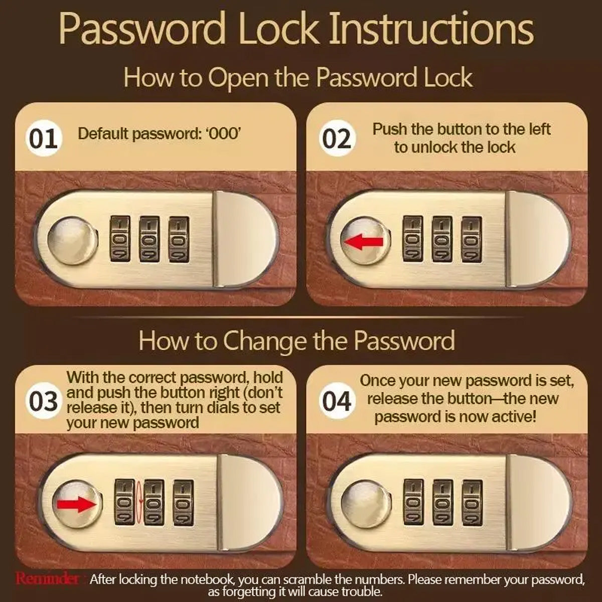 Password Lock Banknote Album