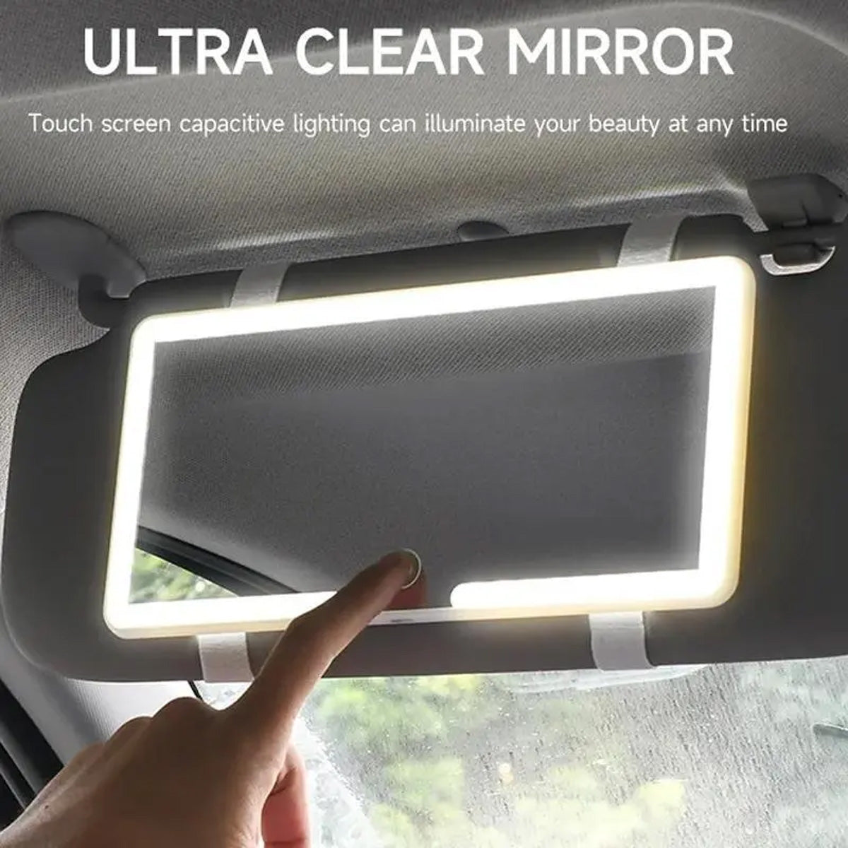 Sun Visor LED Makeup Mirror