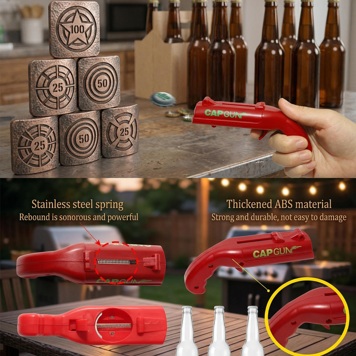 Creative Beer Cap Launcher Opener