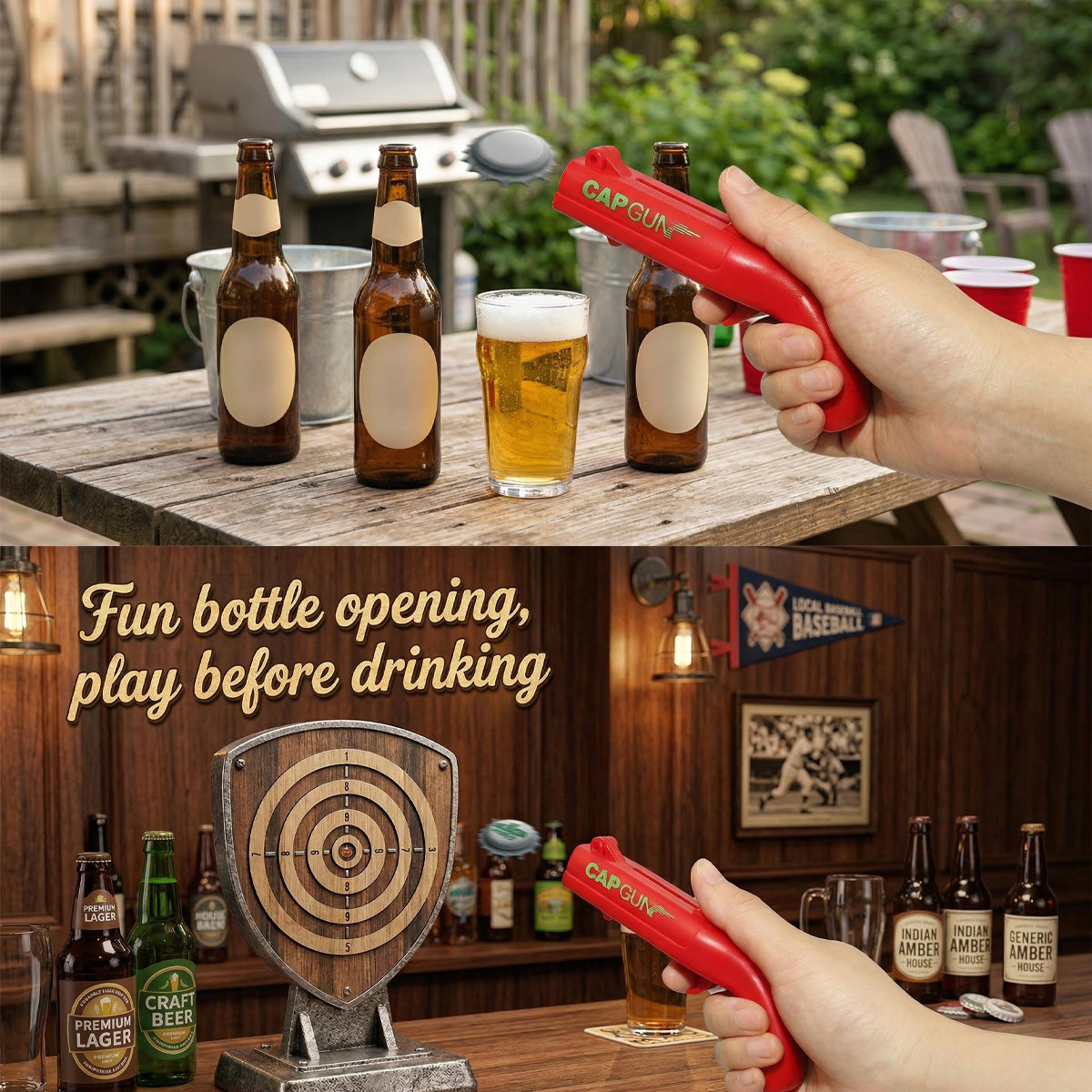 Creative Beer Cap Launcher Opener