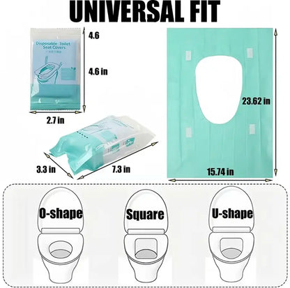Disposable Waterproof Toilet Seat Covers | 10-50 PCS